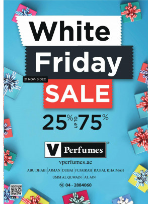 White Friday Sale 25% To 75%