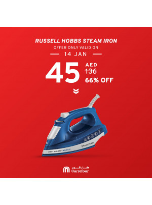66% Off on Russell Hobbs Steam Iron