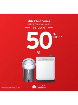 50% Off on Air Purifiers