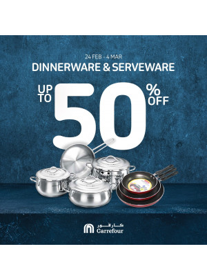 Up To 50% Off on Dinnerware & Serveware