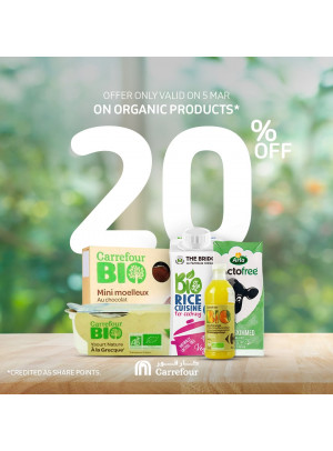 20% Off on Organic Products