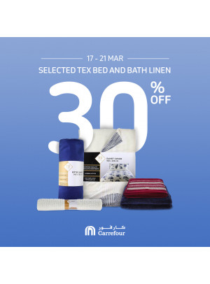 30% Off on Tex Bed and Bath Linen