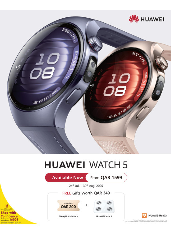 Available Now - HUAWEI Watch 5