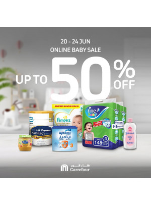 خصم رائع لغاية 50% على منتجات الرضع