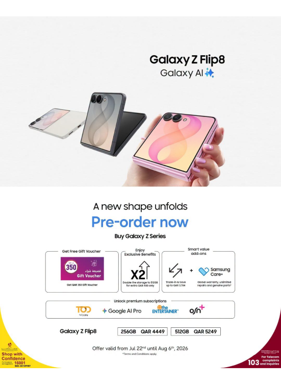Pre Order Now - Samsung Galaxy Z Flip8