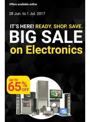 Big Sale - 65% OFF on Electronics