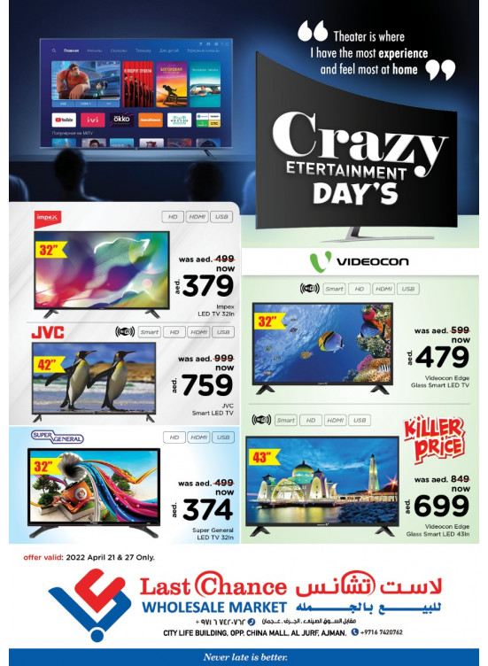 Crazy Deals from Last Chance until 27th April - Last Chance UAE Offers