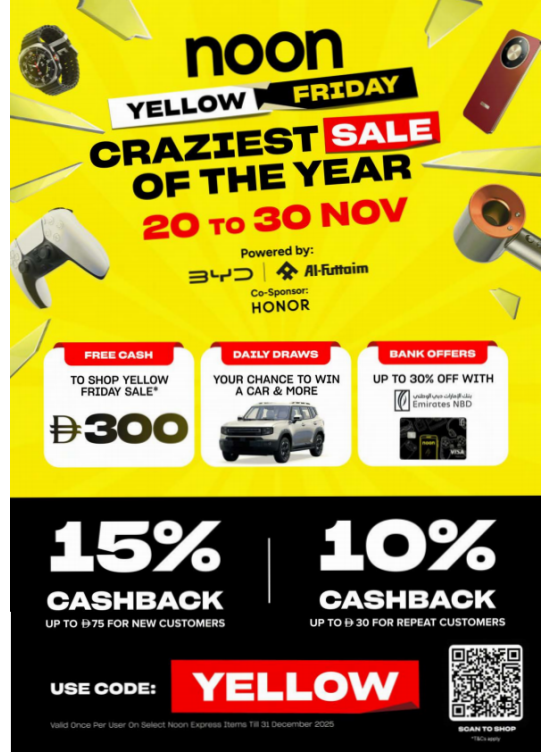 Yellow Friday Sale