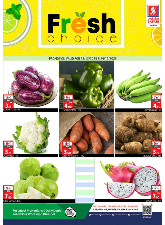 Fresh Offers Safari Mall, Muweilah from Safari Hypermarket until 24th