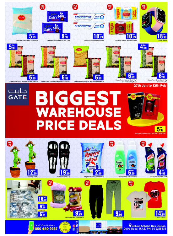 Biggest Warehouse Price Deals Sabkha, Dubai from GATE until 12th