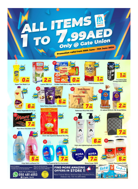 Below 8 AED Deals - Union