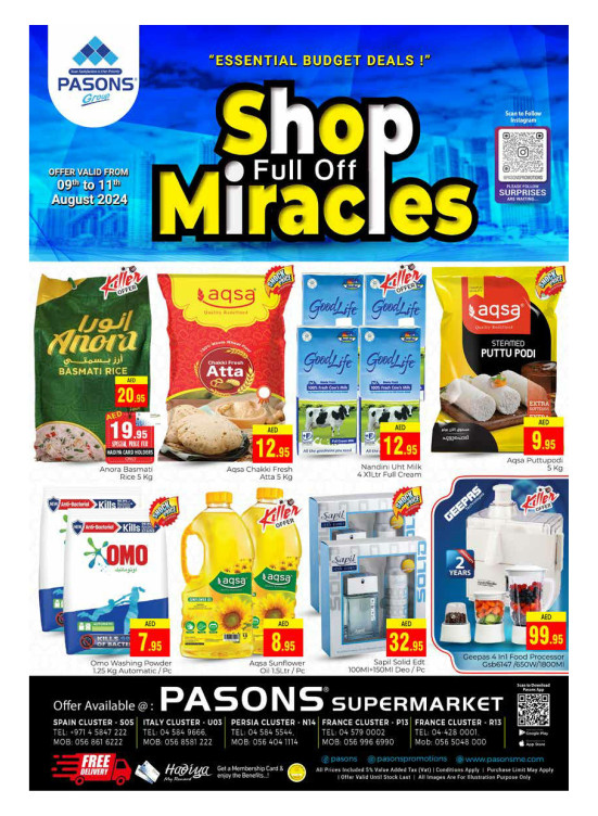 Weekend Deals - Pasons 18 Supermarket