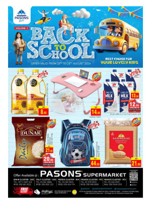 Back To School - Pasons 18 Supermarket