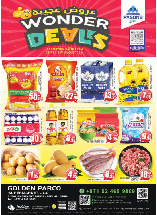 Wonder Deals - Golden Parco Supermarket