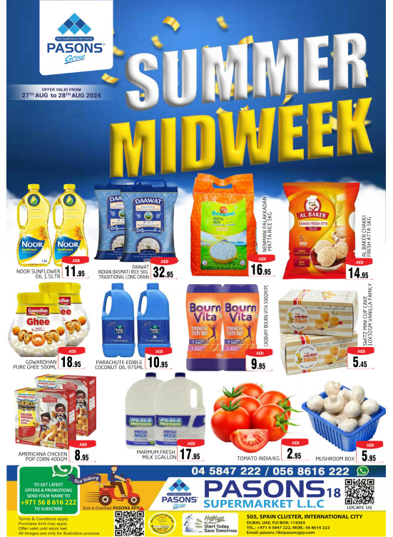 Midweek Deals - Pasons 18 Supermarket