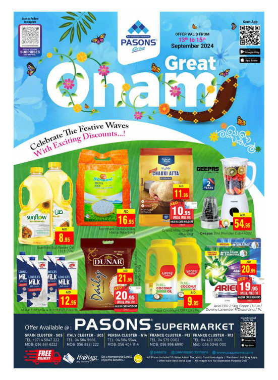 Great Onam - Pasons 18 Supermarket