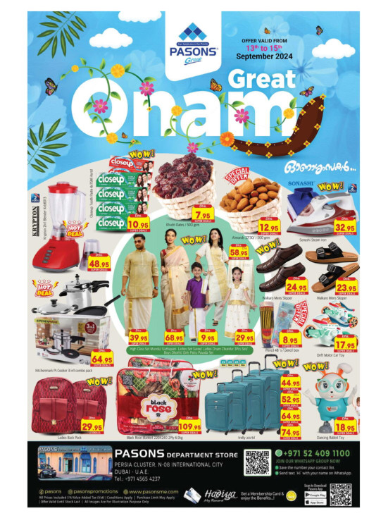 Great Onam - Pasons 21 Supermarket, Persia Cluster