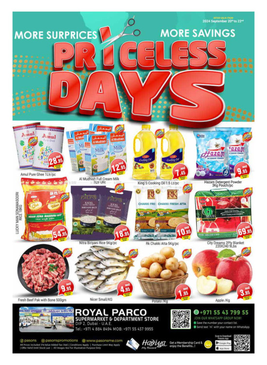 Priceless Days - Royal Parco Supermarket & Department Store DIP2