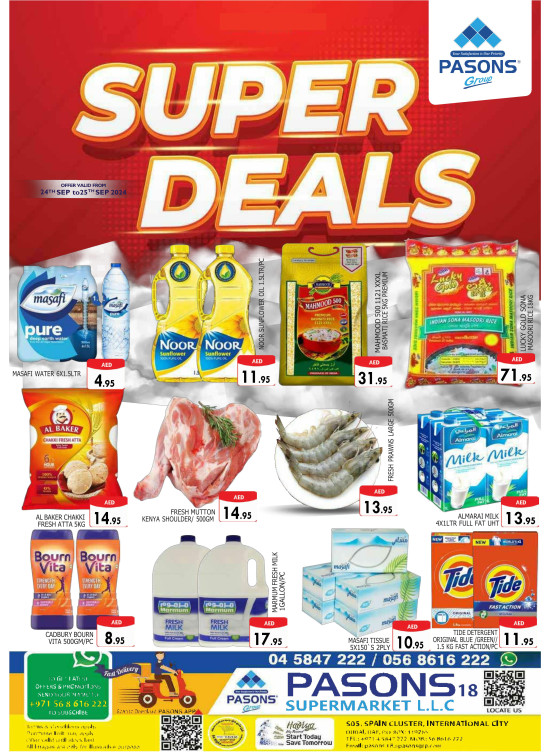 Super Deals - Pasons 18 Supermarket