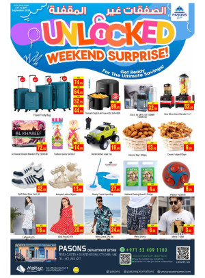 Weekend Deals - Pasons 21 Supermarket, Persia Cluster