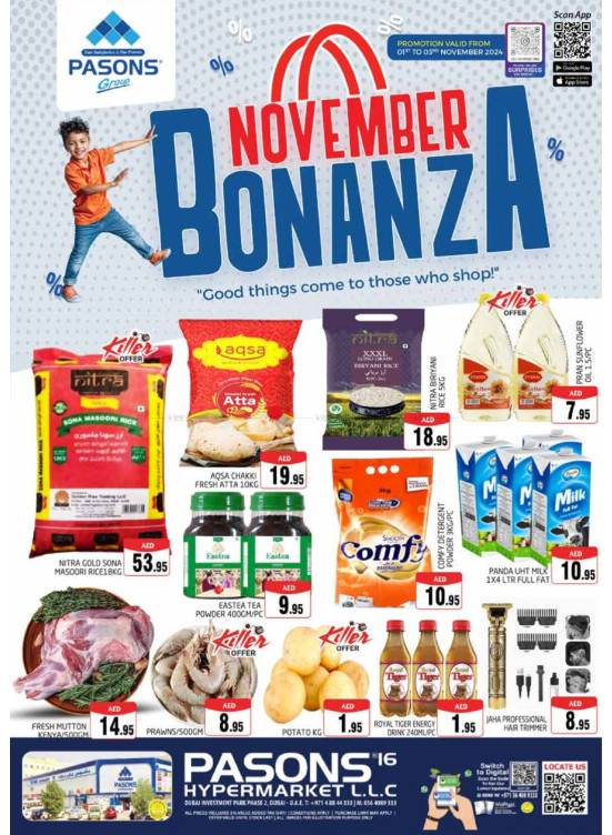 November Bonanza - Pasons 16 Supermarket