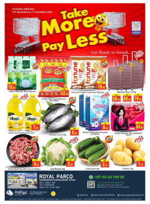 Take More & Pay Less - Royal Parco Supermarket & Department Store DIP2