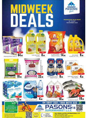 Midweek Deals - Pasons 18 Supermarket
