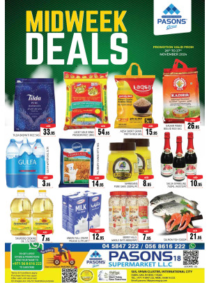 Midweek Deals - Pasons 18 Supermarket
