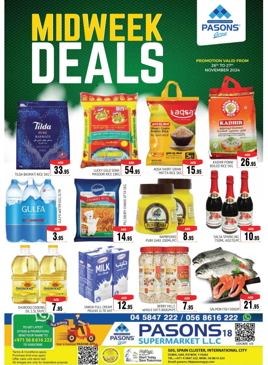 Midweek Deals - Pasons 18 Supermarket