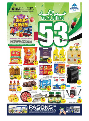 Eid Al Etihad Deals - Pasons 16 Supermarket