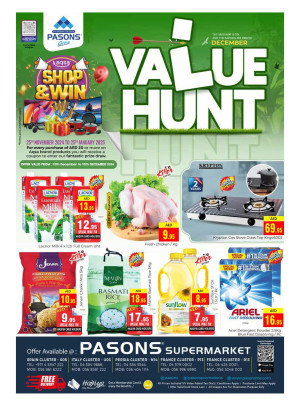 Value Hunt Offers - Pasons 18 Supermarket