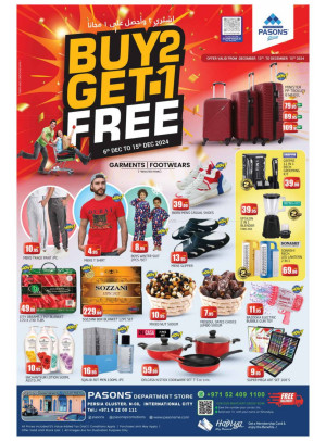 Buy 2 & Get 1 Free - Pasons 21 Supermarket, Persia Cluster