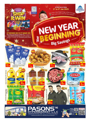 New Year & New Beginning - Pasons 16 Supermarket
