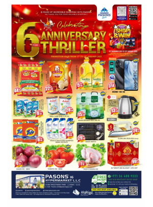 Anniversary Deals - Pasons 16 Supermarket