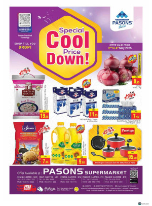 Special Cool Price Down - Pasons 18 Supermarket