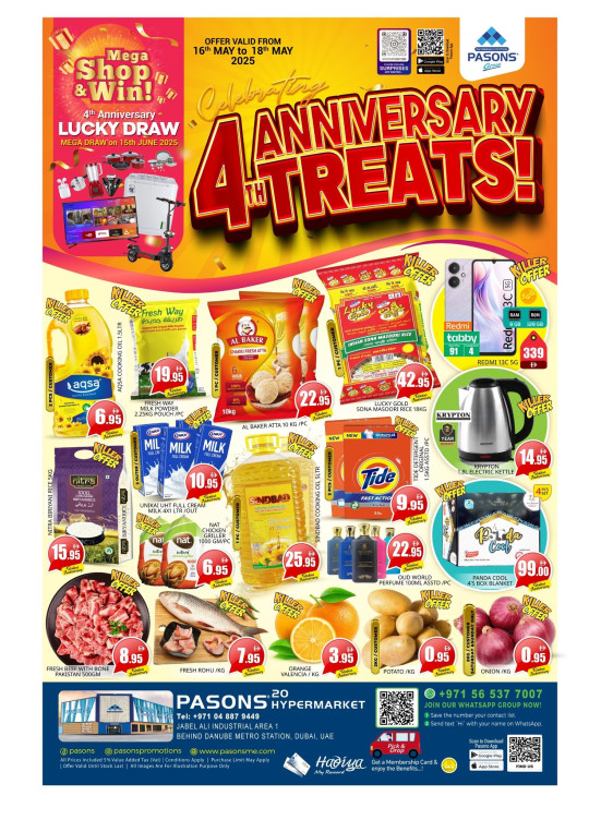 Anniversary Deals - Pasons 20 Supermarket