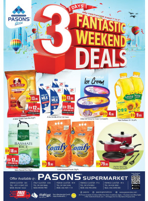 Fantastic Weekend Deals - Pasons 18 Supermarket