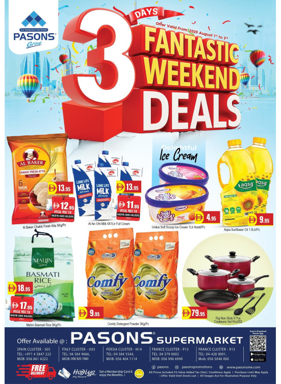 Fantastic Weekend Deals - Pasons 18 Supermarket