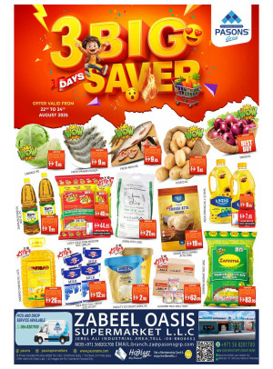 3 Days Big Saver- Zabeel Oasis Supermarket
