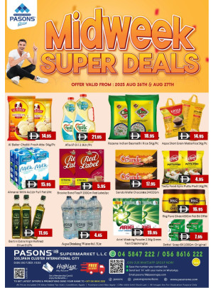 Midweek Deals - Pasons 18 Supermarket