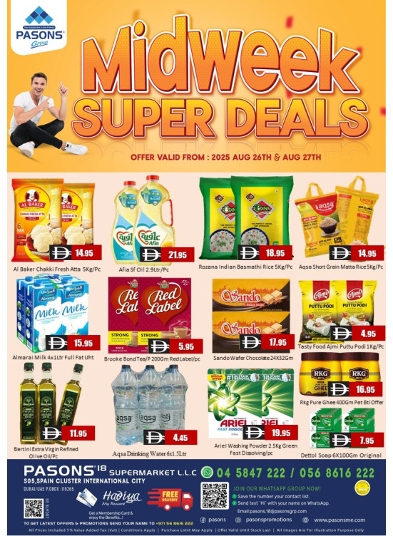 Midweek Deals - Pasons 18 Supermarket