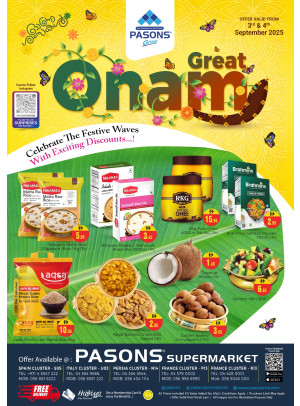 Onam Festive Deals - Pasons 18 Supermarket