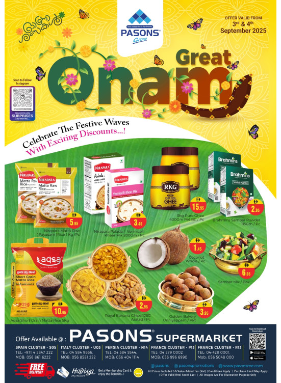 Onam Festive Deals - Pasons 18 Supermarket