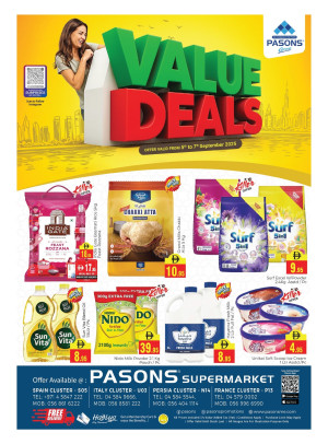 Value Deals - Pasons 18 Supermarket