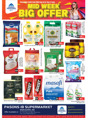 Midweek Big Deals - Pasons 18 Supermarket