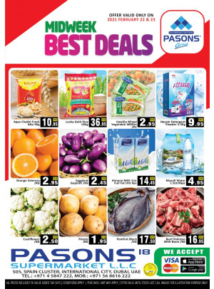 Midweek Best Deals - Pasons 18 Supermarket
