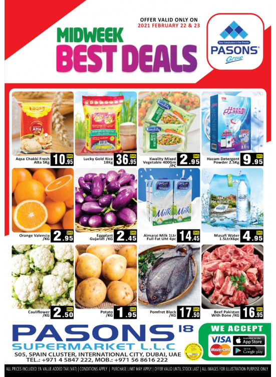 Midweek Best Deals - Pasons 18 Supermarket