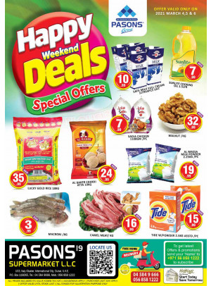 Weekend Deals - Pasons 19 Supermarket