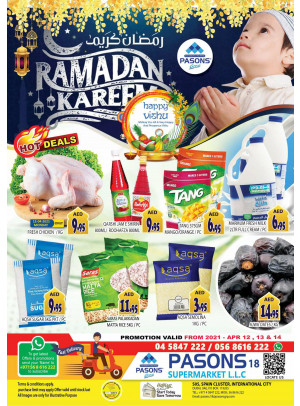 Ramadan 2021 Offers - Pasons 18 Supermarket