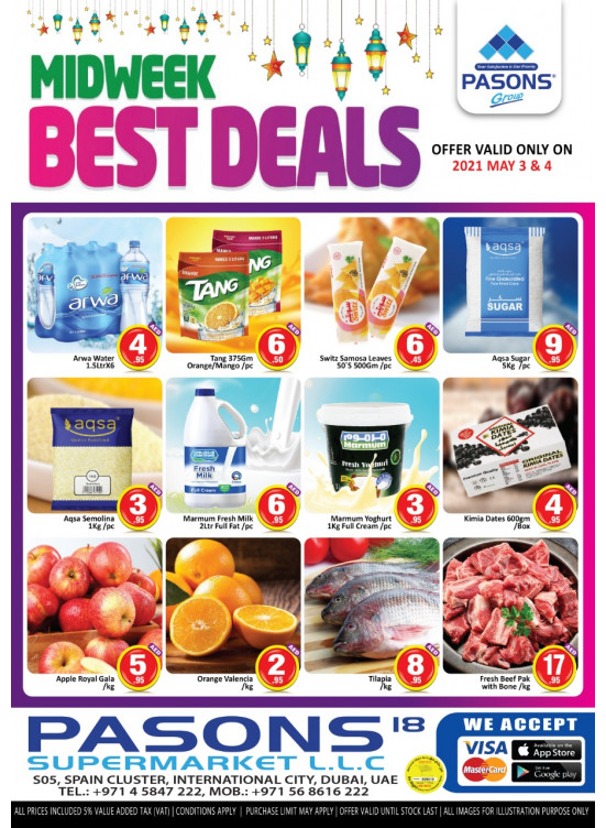 Midweek Best Deals - Pasons 18 Supermarket